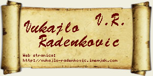 Vukajlo Radenković vizit kartica